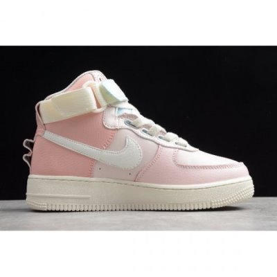 Nike Bayan Air Force 1 High Utility Beyaz / Pembe Kaykay Ayakkabı Türkiye - 1VGY57BH